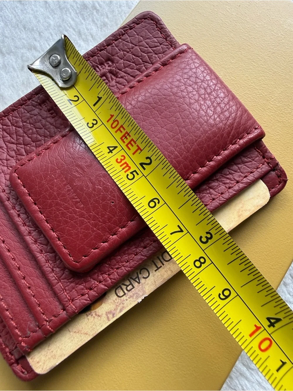 🇮🇹 Unisex Compact Leather Card Holder & Money Clip